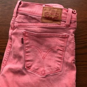 Pink Vintage Levi’s Straight Leg Stretch Denim